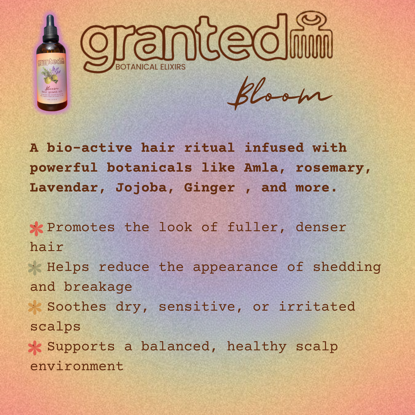 Bloom Hair Growth Oil